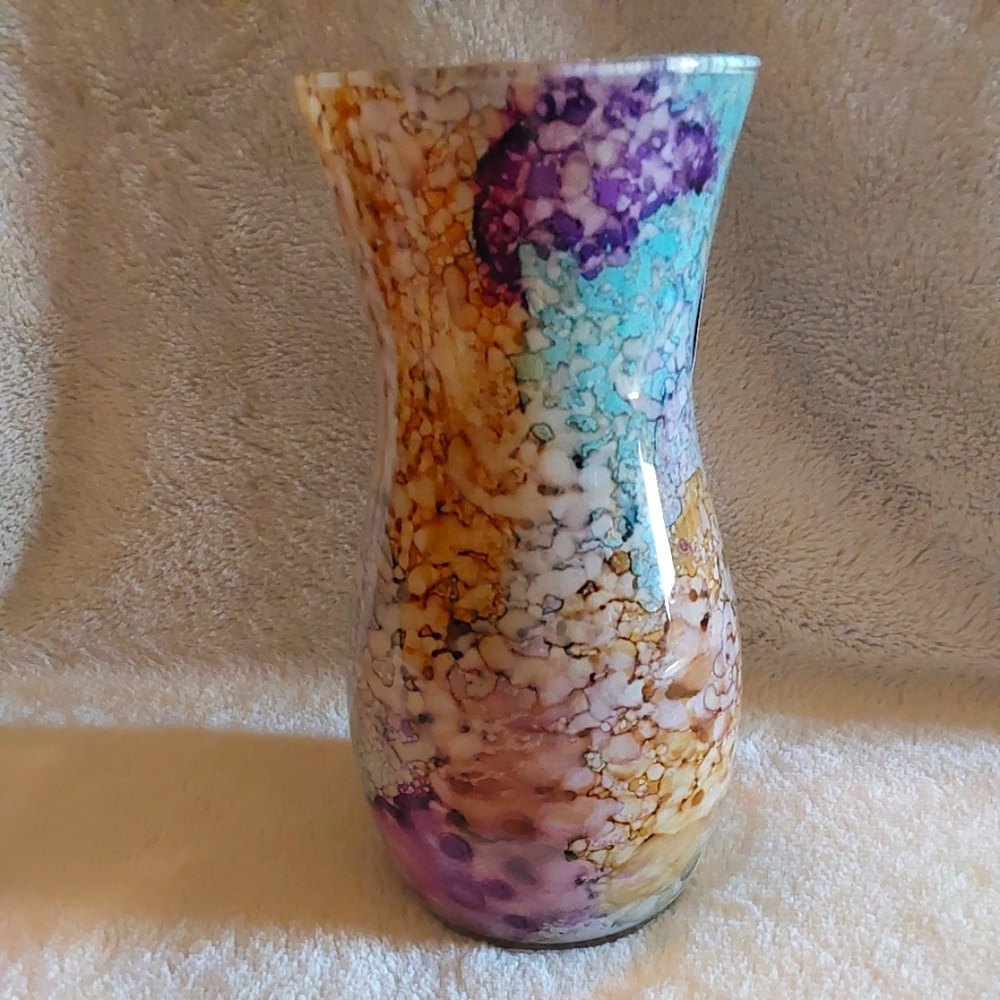 🌺 NWT Franco Designs Italian Handmade Glass Vase